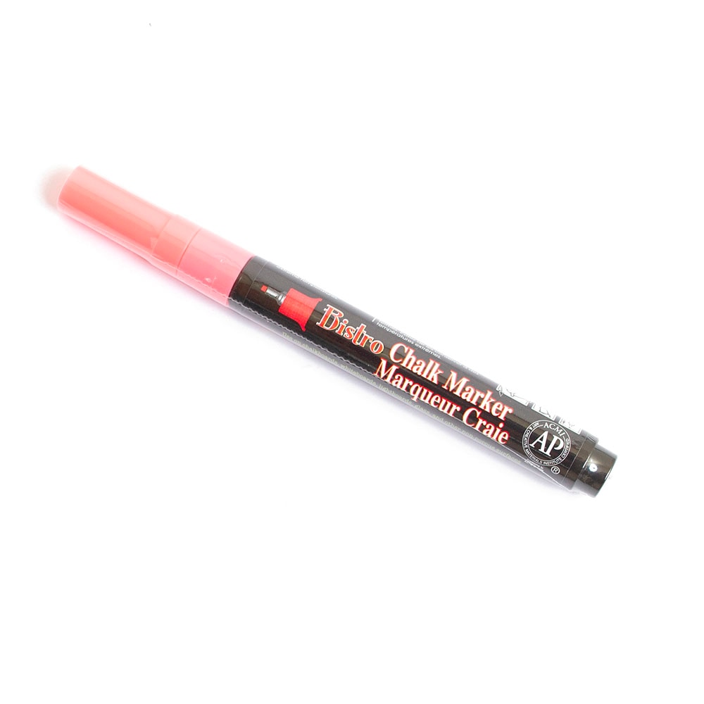 Uchida, Chalk, Art & School, Neon, Bistro, Chisel, Marker, Extra fine, 388511, Red